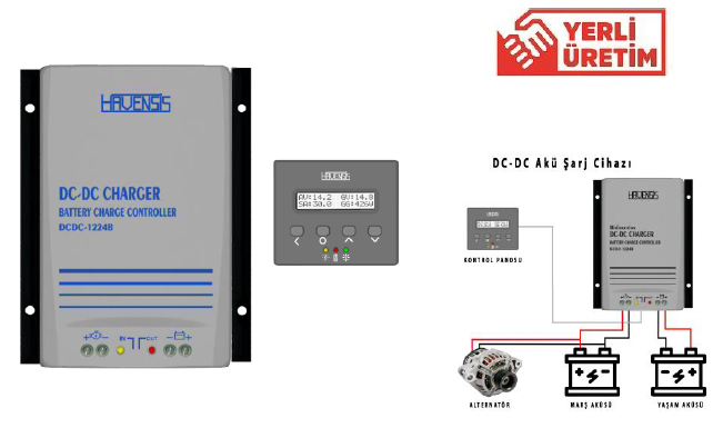Havensis Tek Yönlü DCDC-1224 12/24V - 40A