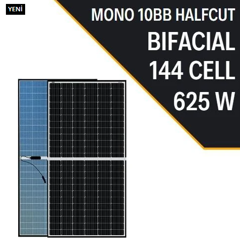 Lexron Half Cut 625W Monokristal Güneş Paneli