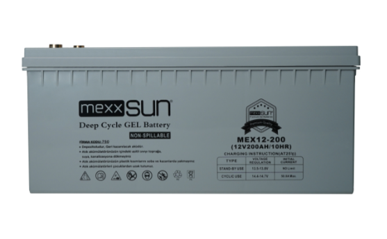 Mexxsun Jel akü 12V 200Ah (MEX12-200)