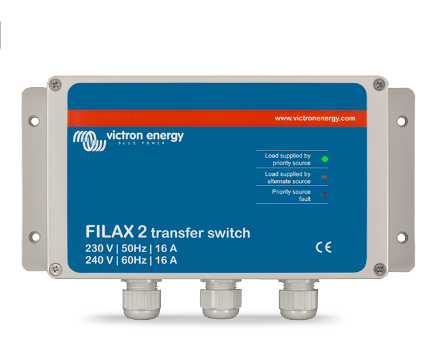VICTRON ENERGY Victron Filax-2 110V/50Hz-120V/60Hz Automatic Transfer Switch